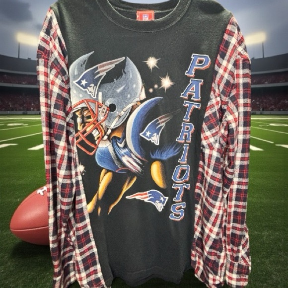 Other - Patriots Graphic Long Sleeve Upcycled Shirt